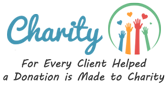 For Every Client Helped a Donation is Made to Charity
